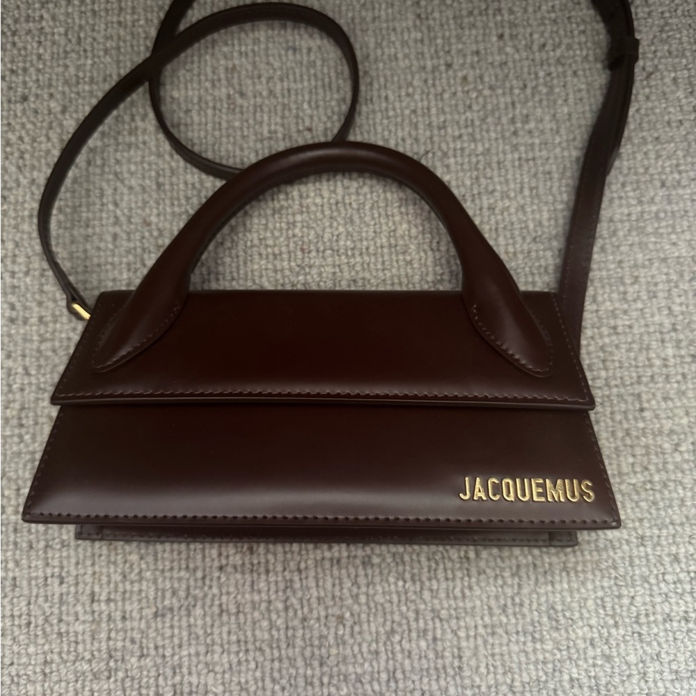 Authentic Jacquemus LE CHIQUITO LONG BAG | BROWN